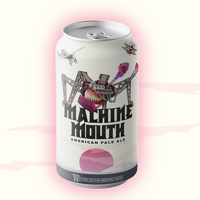 Machine Mouth six-pack packaging